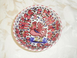 Rooster-patterned bowl, centerpiece, serving tray
