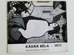 Kádár Béla kiállítási katalógus