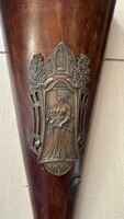 Art Nouveau wooden flowerpot