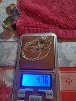 925 Sterling ezüst Gyönyörű női kézzel készített karkötő karperec