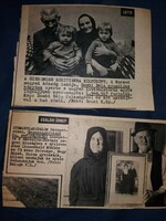 1950 - 60 - 70 - s évek JELESEBB hazai és külföldi történései újságkivágások egybe képek szerint
