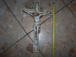 Antique porcelain crucifix with cross