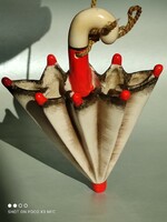 Rare goebel hummel ceramic umbrella shape hanging vase or sophisticated vaporizer