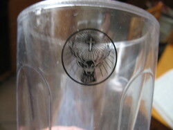 Collectible Jägermeister double-walled clear plastic glass