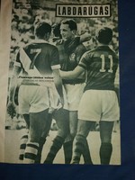 1967 February football Hungarian football newspaper magazine according to the pictures