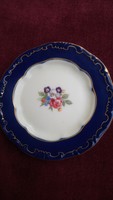 Small porcelain ring bowl decorated with antique Zsolnay flowers