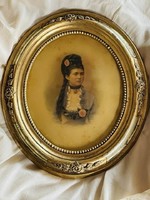 Bieder női portré, (Csókás László fényképész Kecskeméten - 1872-1898 között működött