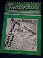 January 1960 football Hungarian football newspaper magazine according to the pictures