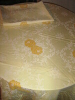 Wonderful lemon yellow damask bedding set