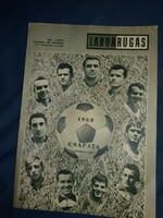 December 1968 football Hungarian football newspaper magazine according to the pictures