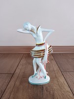 Antik Sitzendorf Art Deco porcelán lány