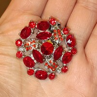 I was on sale! Red crystal dress ornament/scarf clip