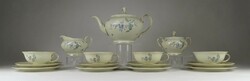1P240 old butter colored 4-person Rosenthal porcelain tea set with cake plates