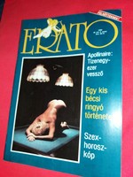 1990. III. évfolyam 2. szám ERATO Művészet - erotika magazin újság aktposzterrel a képek szerint