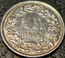 Switzerland ½ frank, 1959.