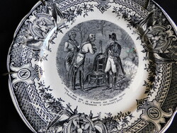 Sarreguemines Napoleon plate from the 1800s