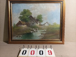 Mesterházy jelzéssel, olaj, vászon festmény, 100 x 70 cm-es nagyságú. 0009