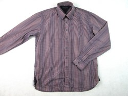 Original tommy hilfiger (m) elegant small check long sleeve men's shirt