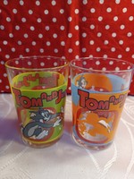 Tom and jerry glass glasses in pairs