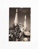 K:04 Karácsonyi képeslap Fekete-fehér