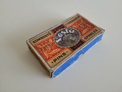 Old vintage vesta pin box tailor's accessory