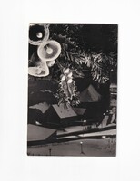 K:07 Karácsonyi képeslap Fekete-fehér