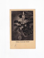 K:03 Karácsonyi képeslap Fekete-fehér