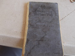 Military passport, 1892. German military