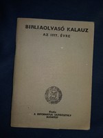 1977.Biber Tibor Bible Reader's Guide to the Year 1977 According to Pictures Reformed Press Department Budapest