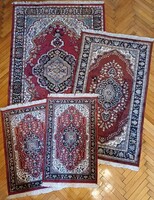Serapi pattern burgundy-red carpet set