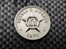 Kuba 20 centavo, 1971