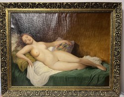 Brettschneider Rudolf Női akt festmény