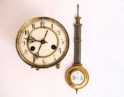 Antique wall clock, half striking mechanism, 19-1920 years
