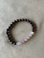 Garnet mineral bracelet