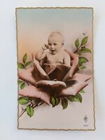Old postcard photo postcard baby