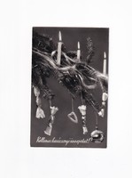 K:04 Karácsonyi képeslap Fekete-fehér