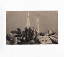 K:05 Karácsonyi képeslap Fekete-fehér
