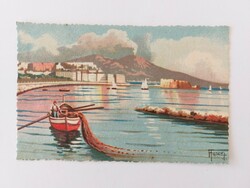 Old postcard art postcard Naples