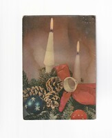 K:027 Karácsonyi képeslap postatiszta (ázott)