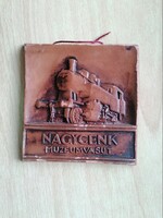 Nagycenk Railway Museum - ceramic wall decoration, souvenir