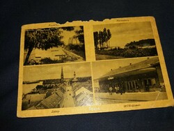 1947 Ráckeve városkép képeslap a képek szerint