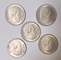 1967. 5 Forint kossuth, 5 pieces (9)