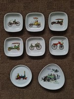 Small plate, small plate, transport, car small plate, train small plate, porcelain, oldsmobile