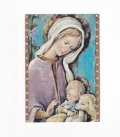 K:026 Christmas postcard, postal clean, religious