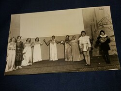Antik 1930 fotó képeslap gyermek színházi előadásról a képek szerint TURUL Fotóriport