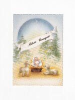 K:015 Karácsony képeslap postatiszta Vallásos