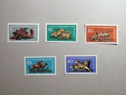 Germany, GDR fauna, forest animals 1959