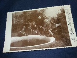 Antik 1937 családi fotó képeslap a képek szerint