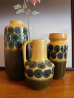 Veb haldensleben vase family - three pieces