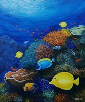 Korallzátony -  festmény